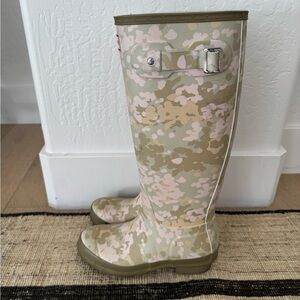 hunter original all flecktarn camo boot womens Size 6